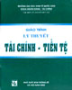Giáo Trình Lý Thuyết Tài Chính - Tiền Tệ 